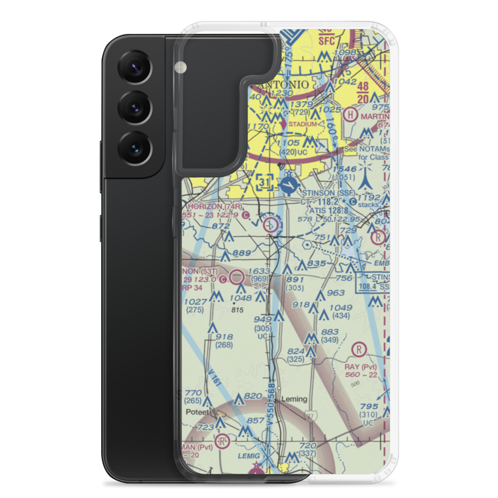 Triple R Airport (75XS) VFR Sectional Samsung Case Samsung Galaxy S22 Plus model shown