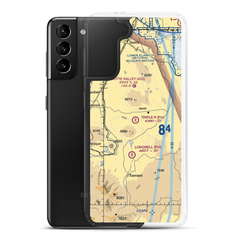 Triple R Ranch Airport (6CA1) VFR Sectional Samsung Case Samsung Galaxy S21 Plus model shown