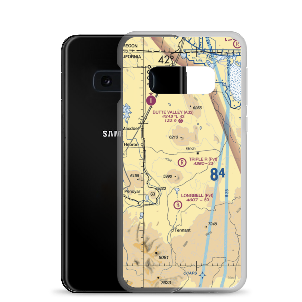 Triple R Ranch Airport (6CA1) VFR Sectional Samsung Case Samsung Galaxy S10e model shown