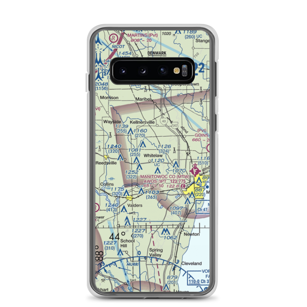 Triple S Ranch Airport (82WI) VFR Sectional Samsung Case Samsung Galaxy S10 model shown