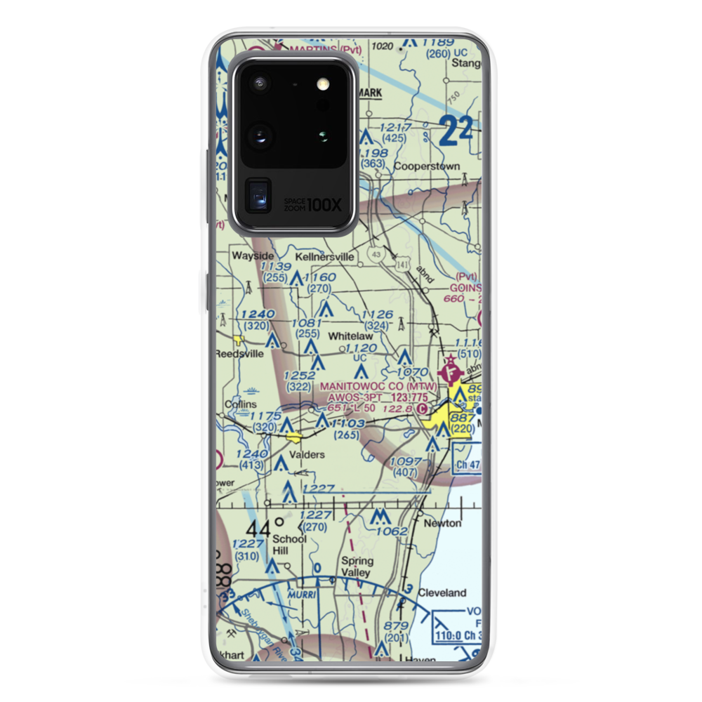 Triple S Ranch Airport (82WI) VFR Sectional Samsung Case Samsung Galaxy S20 Ultra model shown