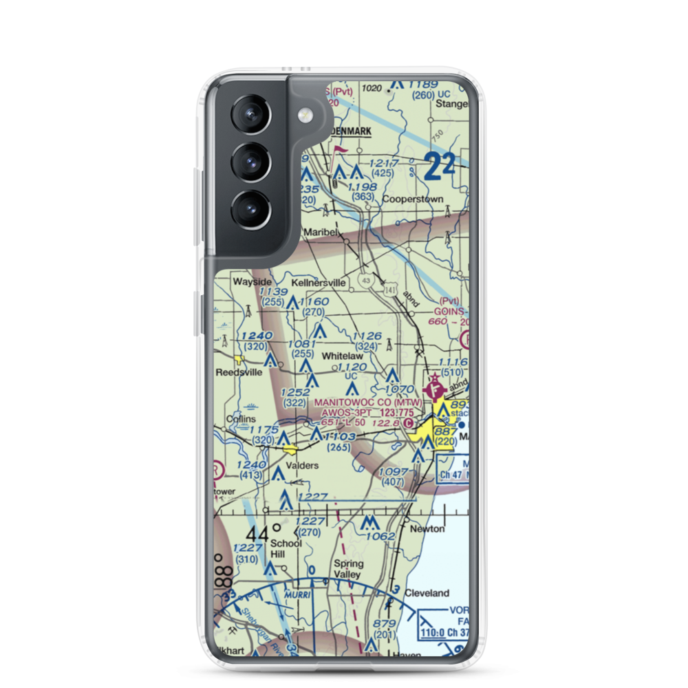 Triple S Ranch Airport (82WI) VFR Sectional Samsung Case Samsung Galaxy S21 model shown