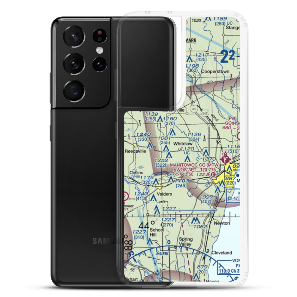 Triple S Ranch Airport (82WI) VFR Sectional Samsung Case Samsung Galaxy S21 Ultra model shown