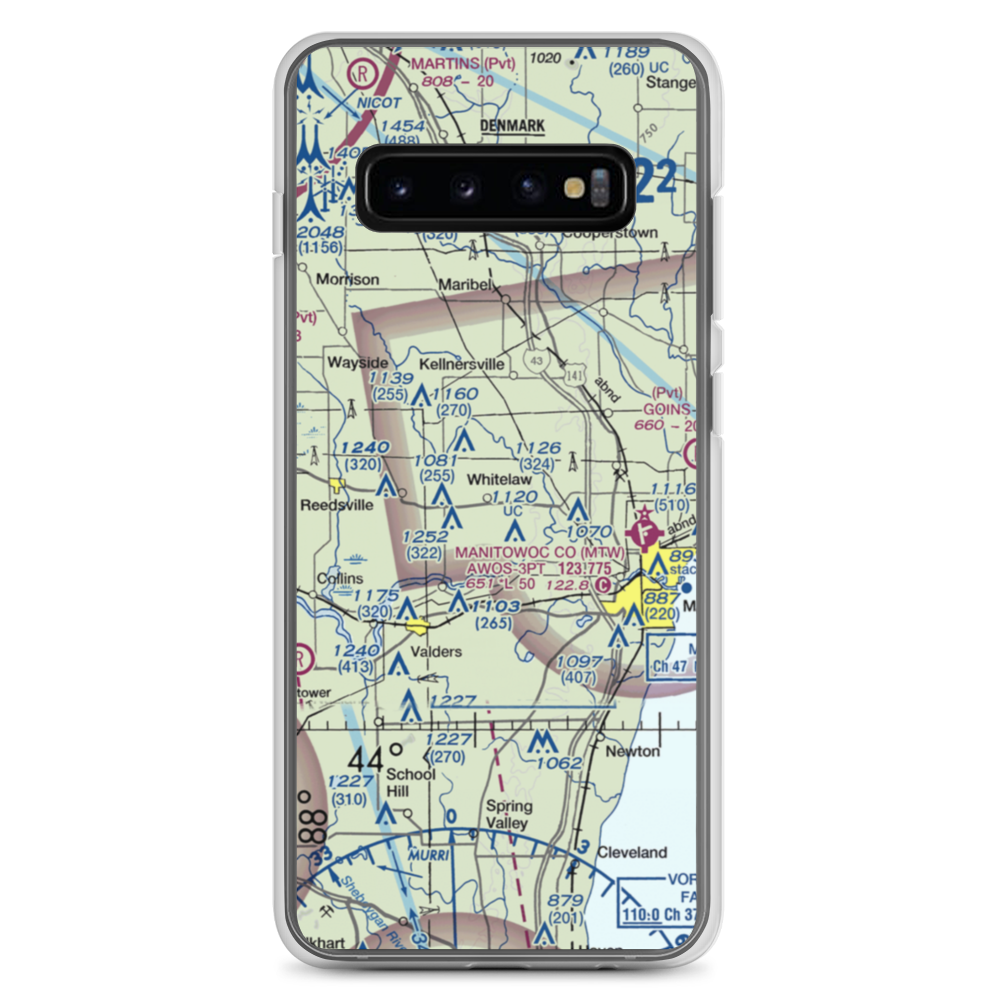 Triple S Ranch Airport (82WI) VFR Sectional Samsung Case Samsung Galaxy S10+ model shown