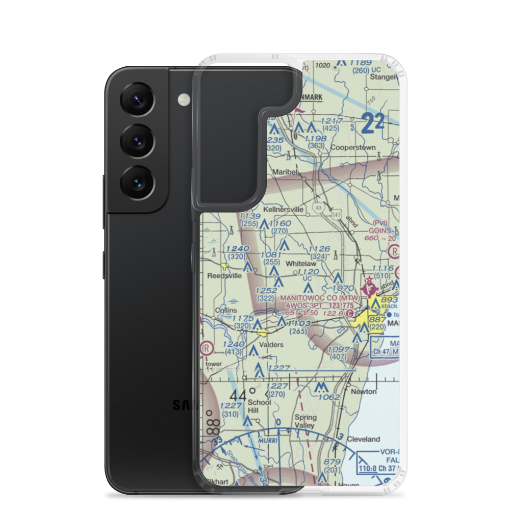 Triple S Ranch Airport (82WI) VFR Sectional Samsung Case Samsung Galaxy S22 model shown