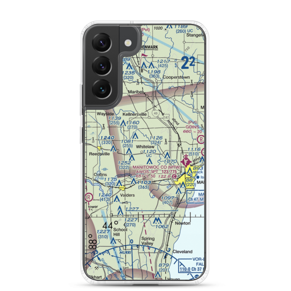 Triple S Ranch Airport (82WI) VFR Sectional Samsung Case Samsung Galaxy S22 Plus model shown