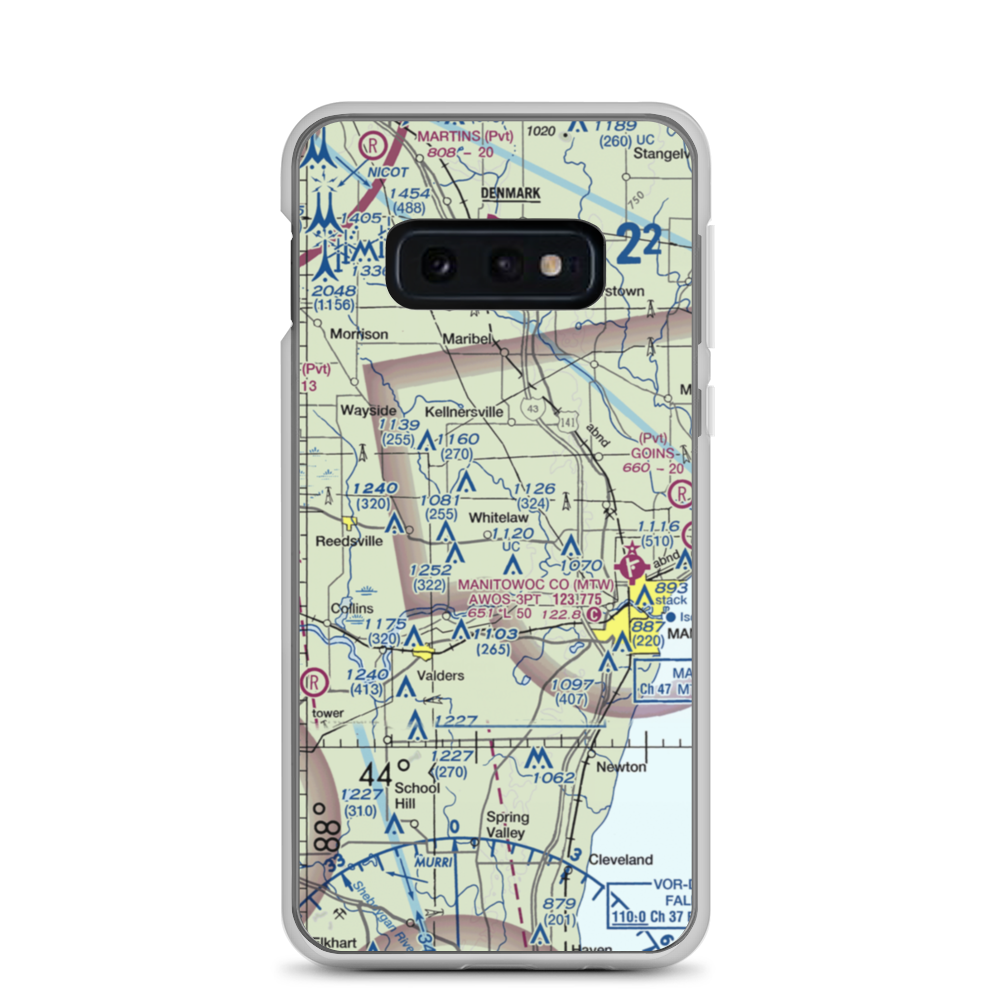 Triple S Ranch Airport (82WI) VFR Sectional Samsung Case Samsung Galaxy S10e model shown