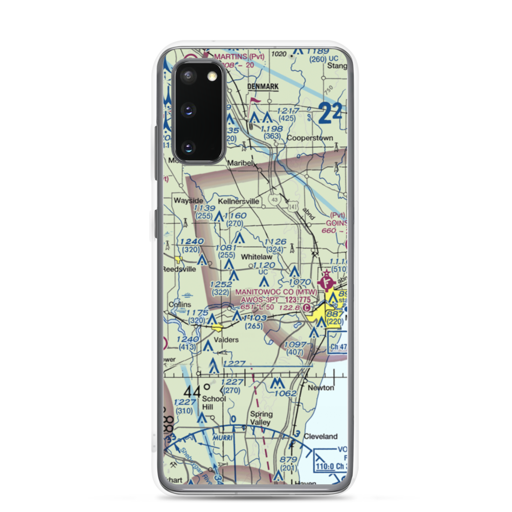 Triple S Ranch Airport (82WI) VFR Sectional Samsung Case Samsung Galaxy S20 model shown