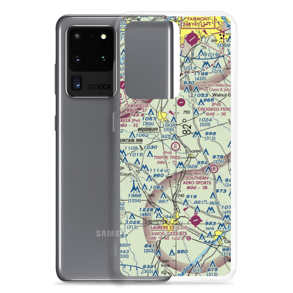 Triple Tree Airport (SC00) VFR Sectional Samsung Case Samsung Galaxy S20 Ultra model shown