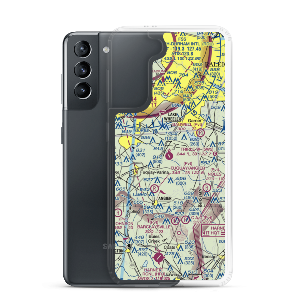 Triple W Airport (5W5) VFR Sectional Samsung Case Samsung Galaxy S21 model shown