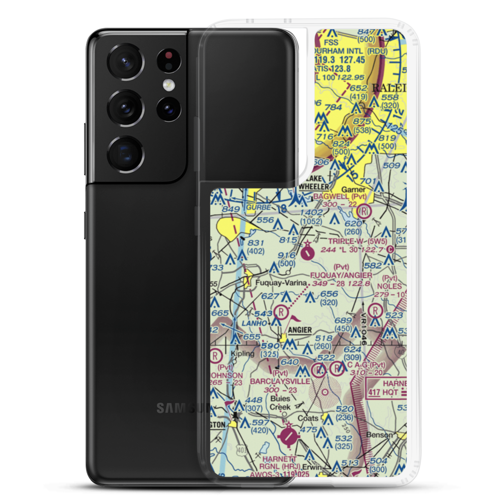 Triple W Airport (5W5) VFR Sectional Samsung Case Samsung Galaxy S21 Ultra model shown