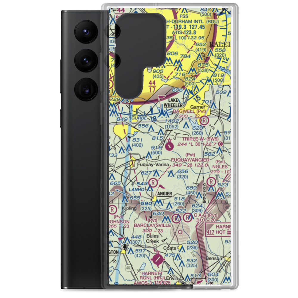 Triple W Airport (5W5) VFR Sectional Samsung Case Samsung Galaxy S22 Ultra model shown