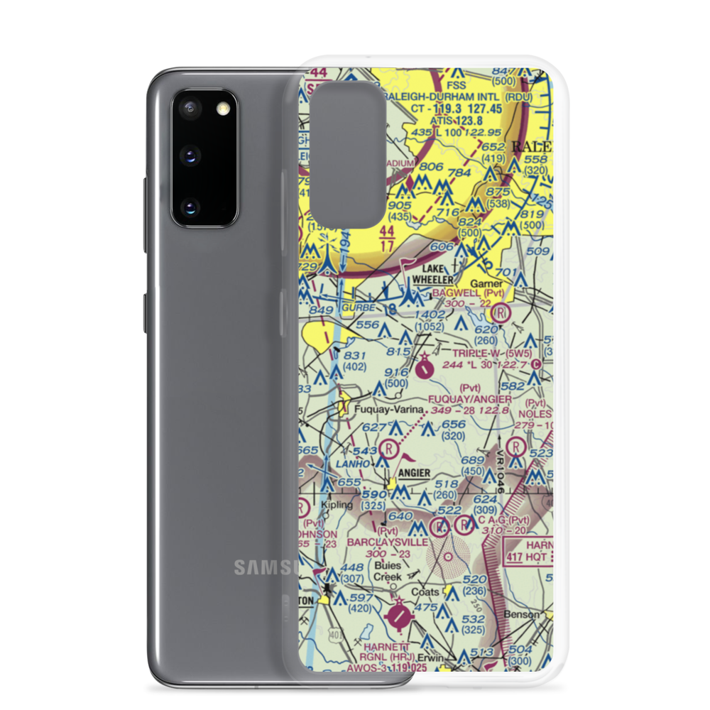 Triple W Airport (5W5) VFR Sectional Samsung Case Samsung Galaxy S20 model shown