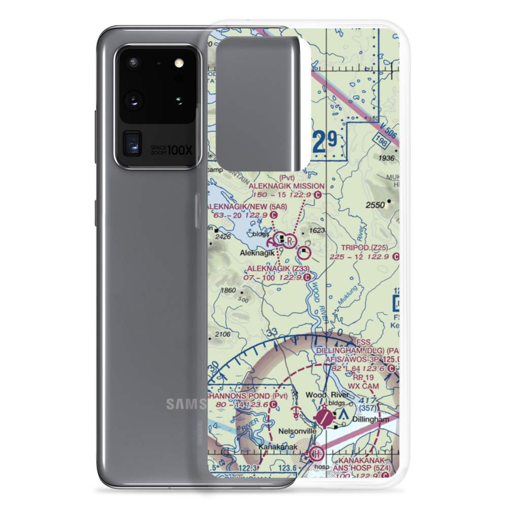 Tripod Airport (Z25) VFR Sectional Samsung Case Samsung Galaxy S20 Ultra model shown