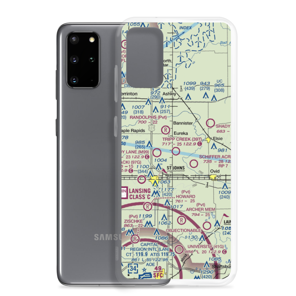 Tripp Creek Airport (39T) VFR Sectional Samsung Case Samsung Galaxy S20 Plus model shown