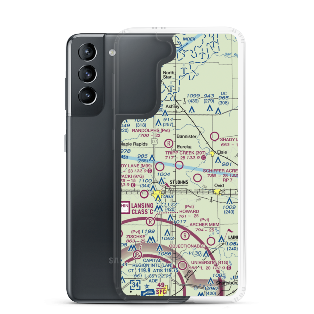 Tripp Creek Airport (39T) VFR Sectional Samsung Case Samsung Galaxy S21 model shown