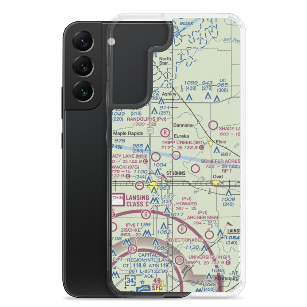 Tripp Creek Airport (39T) VFR Sectional Samsung Case Samsung Galaxy S22 Plus model shown