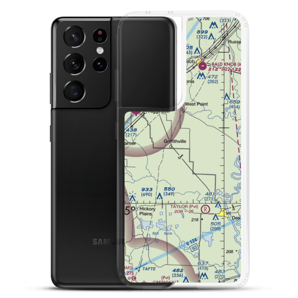 Tripp Strip (3AR5) VFR Sectional Samsung Case Samsung Galaxy S21 Ultra model shown