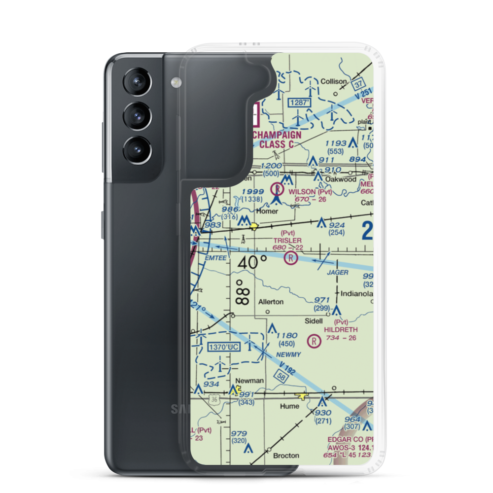 Trisler Airport (6IS8) VFR Sectional Samsung Case Samsung Galaxy S21 model shown