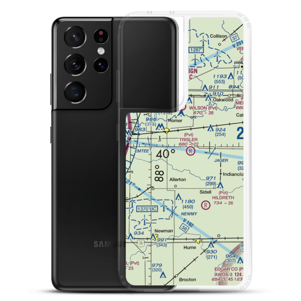 Trisler Airport (6IS8) VFR Sectional Samsung Case Samsung Galaxy S21 Ultra model shown