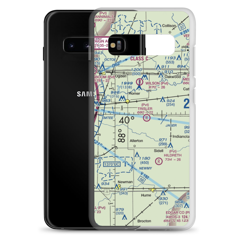 Trisler Airport (6IS8) VFR Sectional Samsung Case Samsung Galaxy S10+ model shown