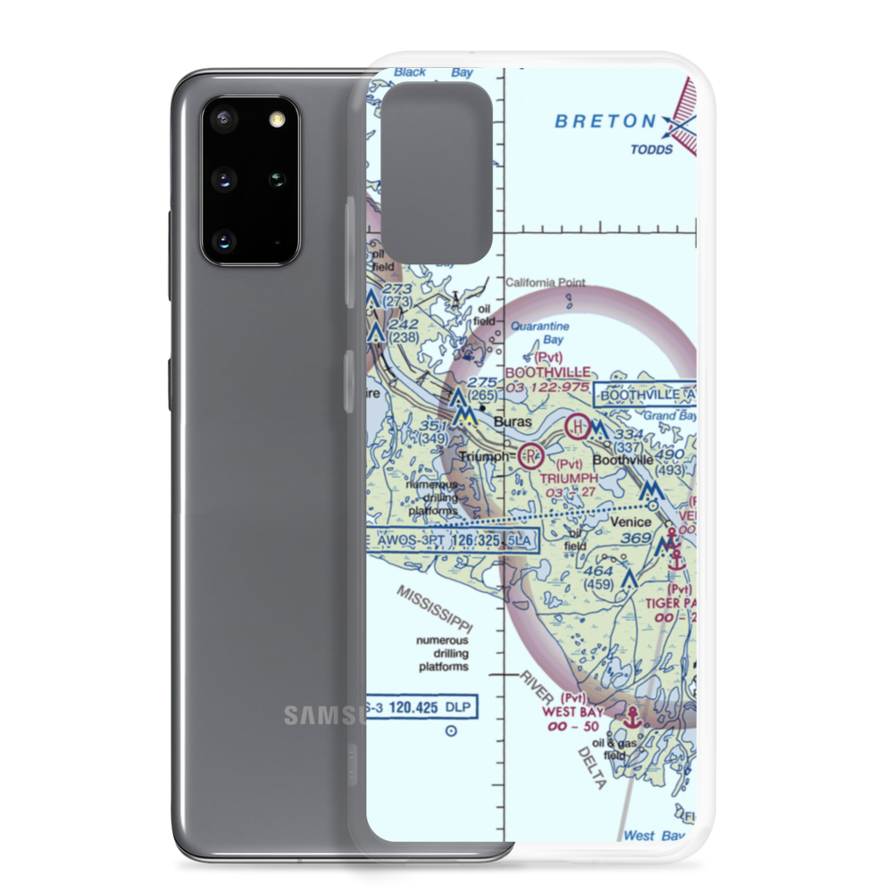 Triumph Air Strip (LS87) VFR Sectional Samsung Case Samsung Galaxy S20 Plus model shown