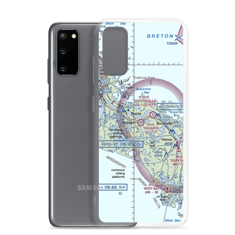 Triumph Air Strip (LS87) VFR Sectional Samsung Case Samsung Galaxy S20 model shown