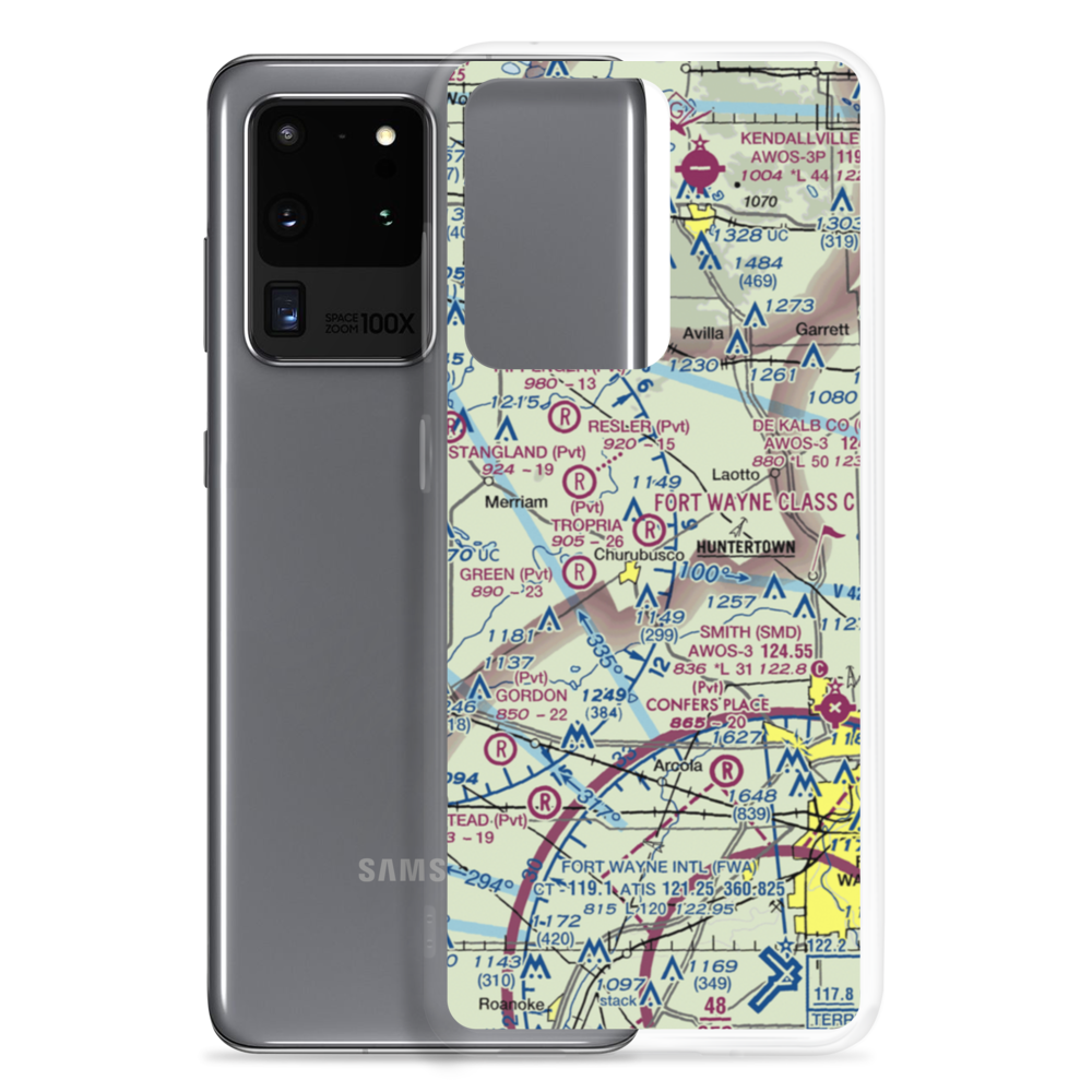 Tropria Airport (IN62) VFR Sectional Samsung Case Samsung Galaxy S20 Ultra model shown