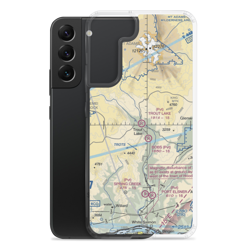 Trout Lake Airport (66WA) VFR Sectional Samsung Case Samsung Galaxy S22 Plus model shown