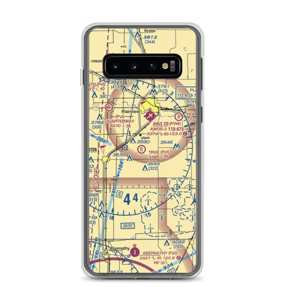 True Airport (6TS0) VFR Sectional Samsung Case Samsung Galaxy S10 model shown