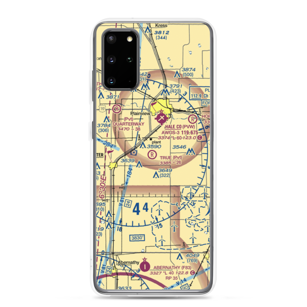 True Airport (6TS0) VFR Sectional Samsung Case Samsung Galaxy S20 Plus model shown
