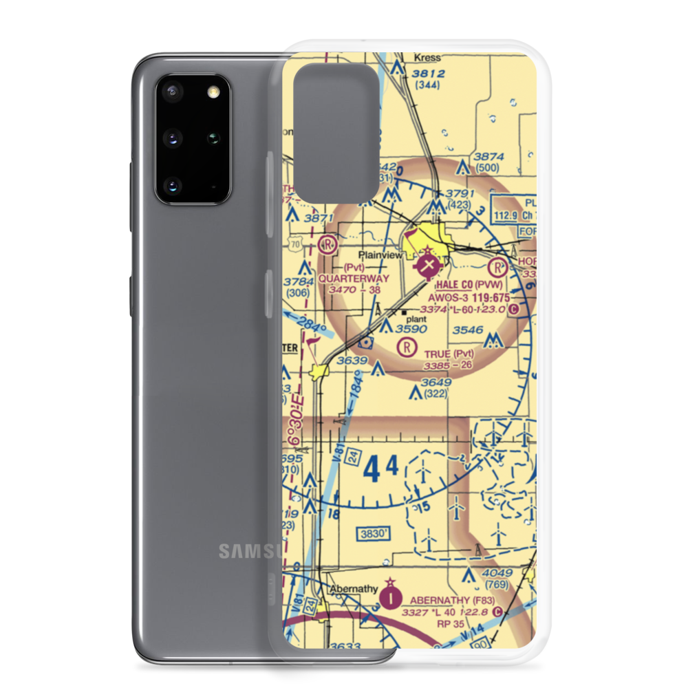 True Airport (6TS0) VFR Sectional Samsung Case Samsung Galaxy S20 Plus model shown