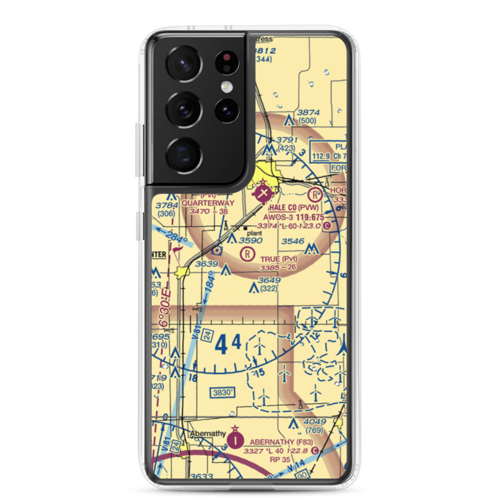 True Airport (6TS0) VFR Sectional Samsung Case Samsung Galaxy S21 Ultra model shown