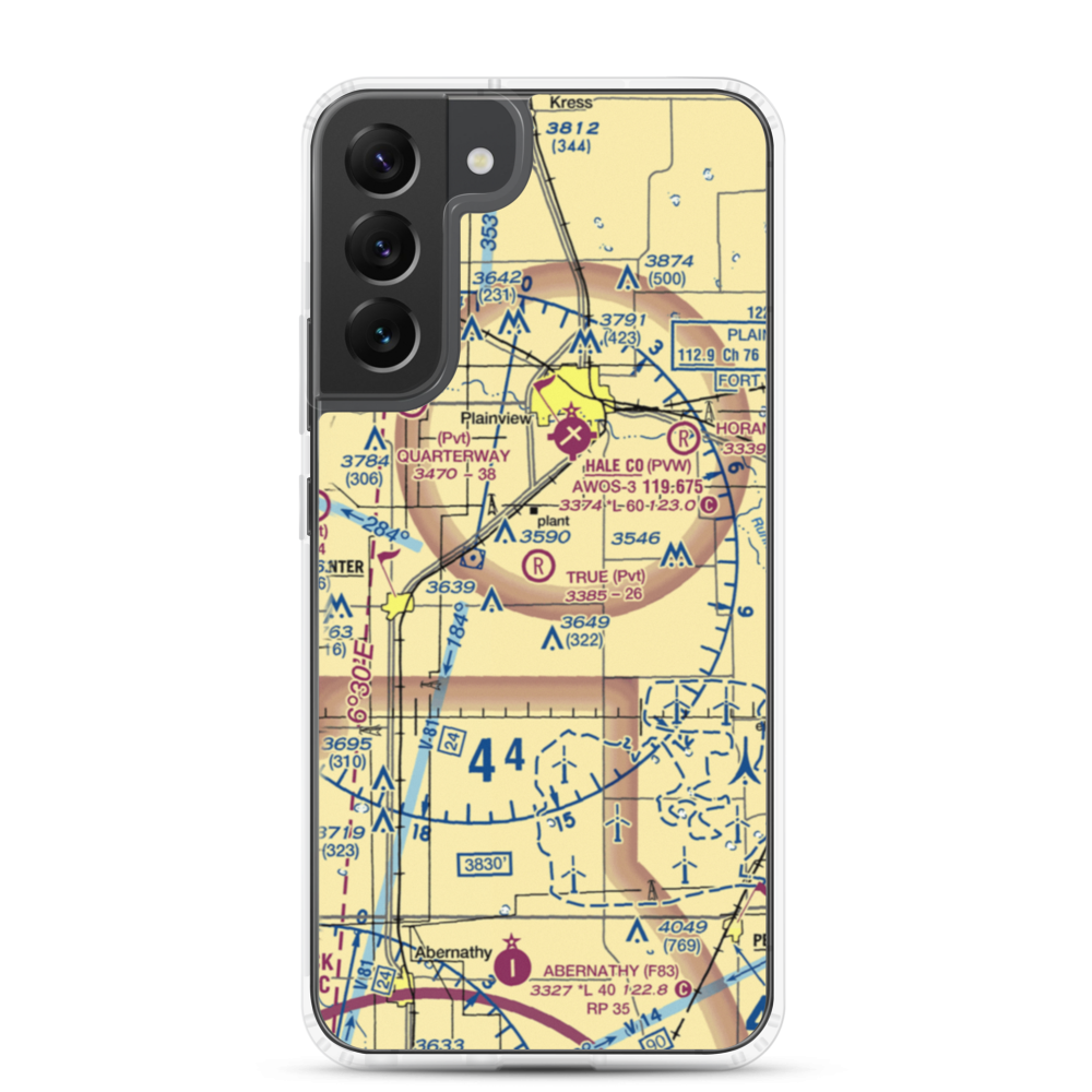 True Airport (6TS0) VFR Sectional Samsung Case Samsung Galaxy S22 Plus model shown