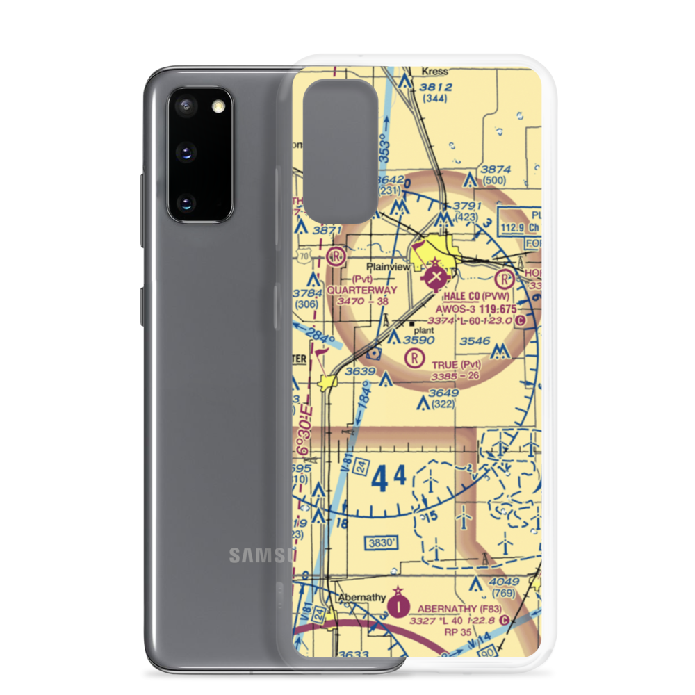 True Airport (6TS0) VFR Sectional Samsung Case Samsung Galaxy S20 model shown