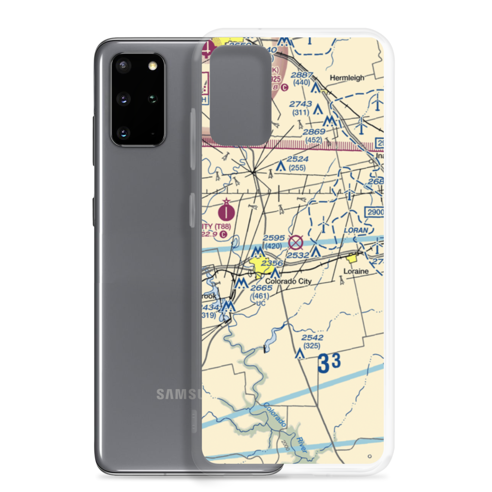 Trulock Ranch Field (7TE8) VFR Sectional Samsung Case Samsung Galaxy S20 Plus model shown