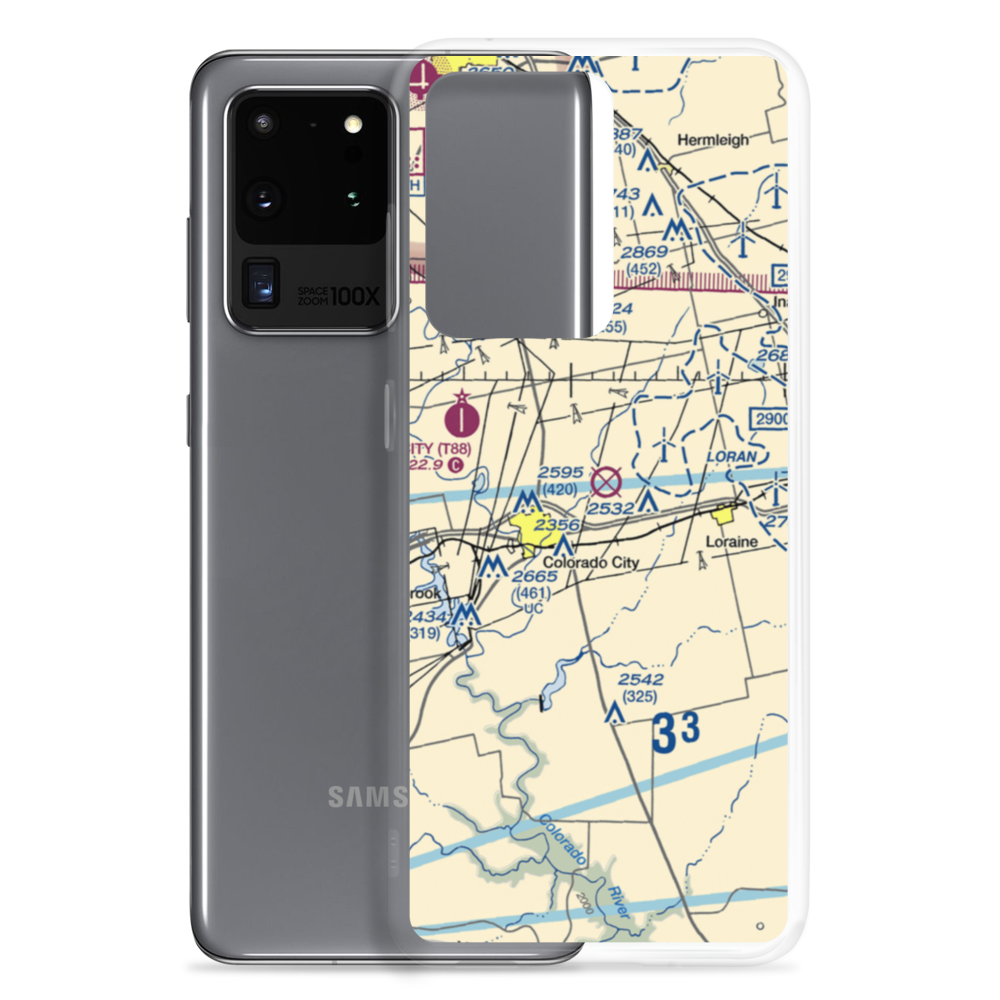 Trulock Ranch Field (7TE8) VFR Sectional Samsung Case Samsung Galaxy S20 Ultra model shown