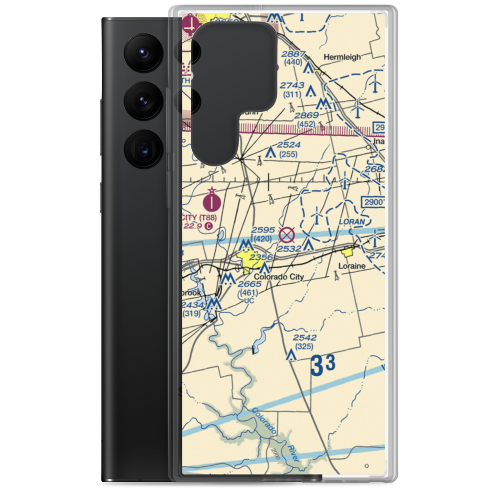 Trulock Ranch Field (7TE8) VFR Sectional Samsung Case Samsung Galaxy S22 Ultra model shown