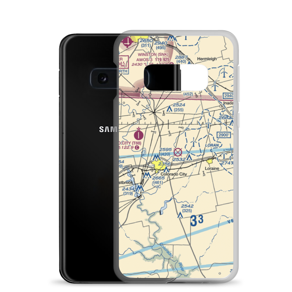 Trulock Ranch Field (7TE8) VFR Sectional Samsung Case Samsung Galaxy S10e model shown