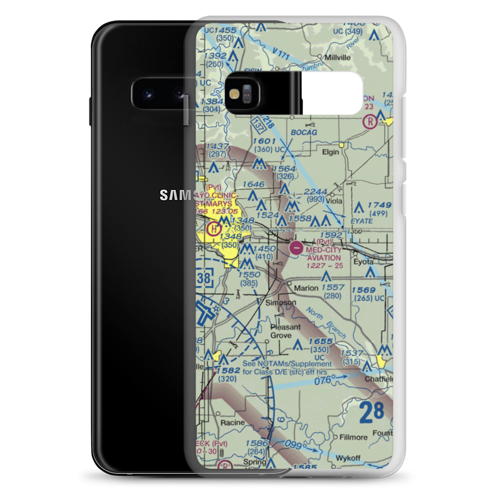 Trygstad Airport (2MN8) VFR Sectional Samsung Case Samsung Galaxy S10+ model shown