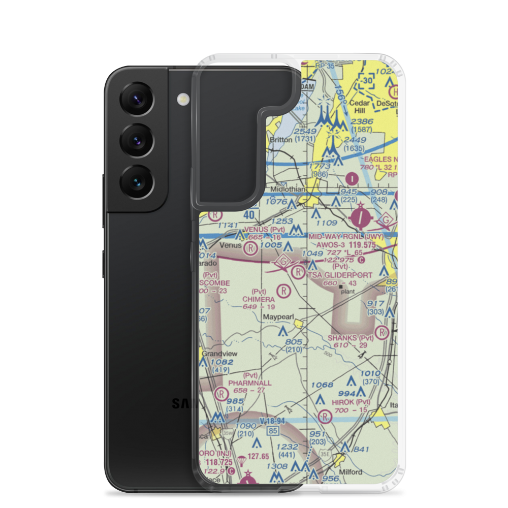 Tsa Gliderport (TA11) VFR Sectional Samsung Case Samsung Galaxy S22 model shown