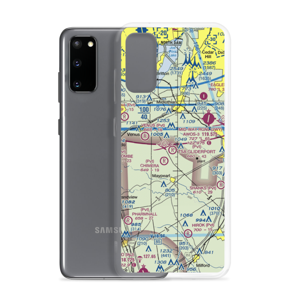 Tsa Gliderport (TA11) VFR Sectional Samsung Case Samsung Galaxy S20 model shown