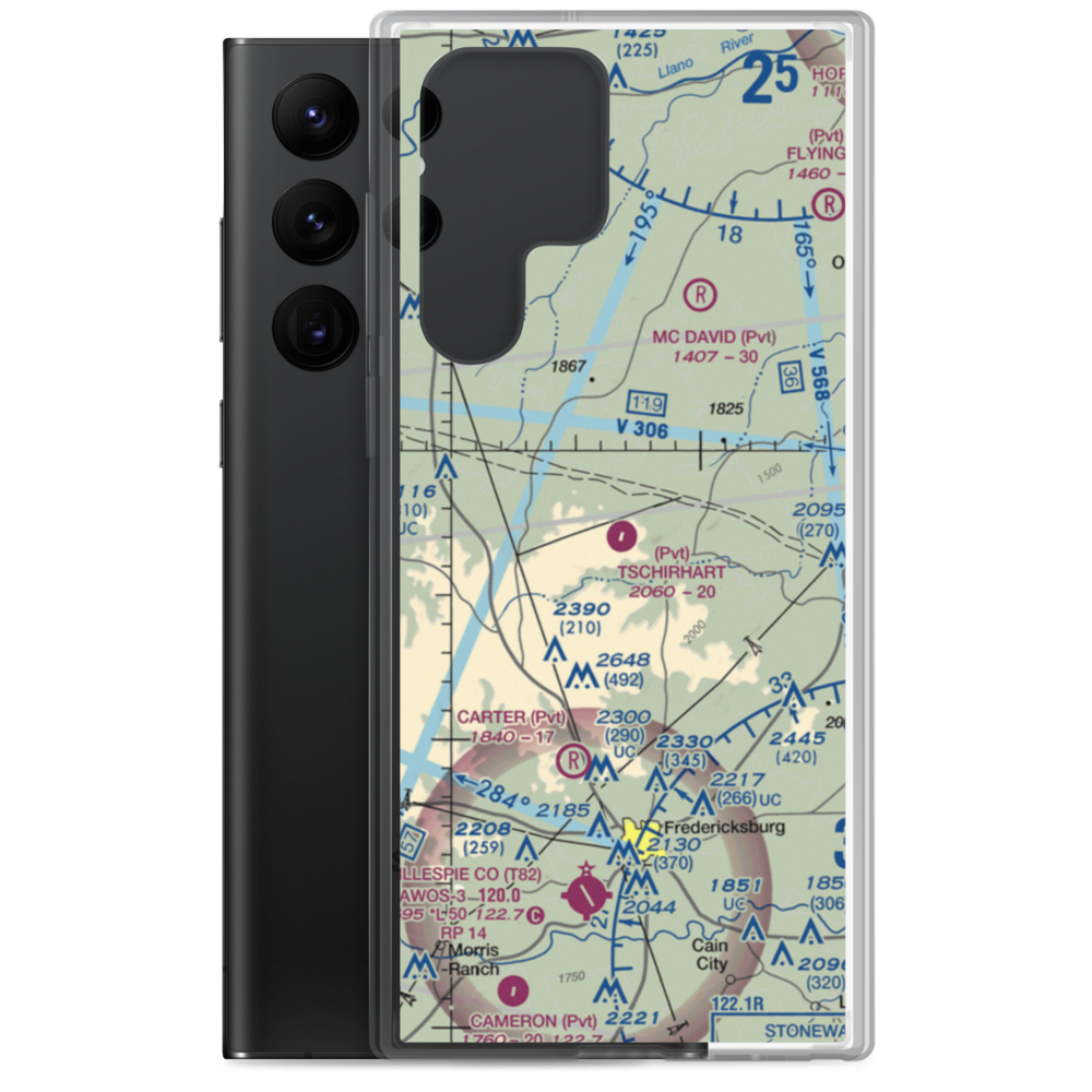 Tschirhart Ranch Airport (XS01) VFR Sectional Samsung Case Samsung Galaxy S22 Ultra model shown