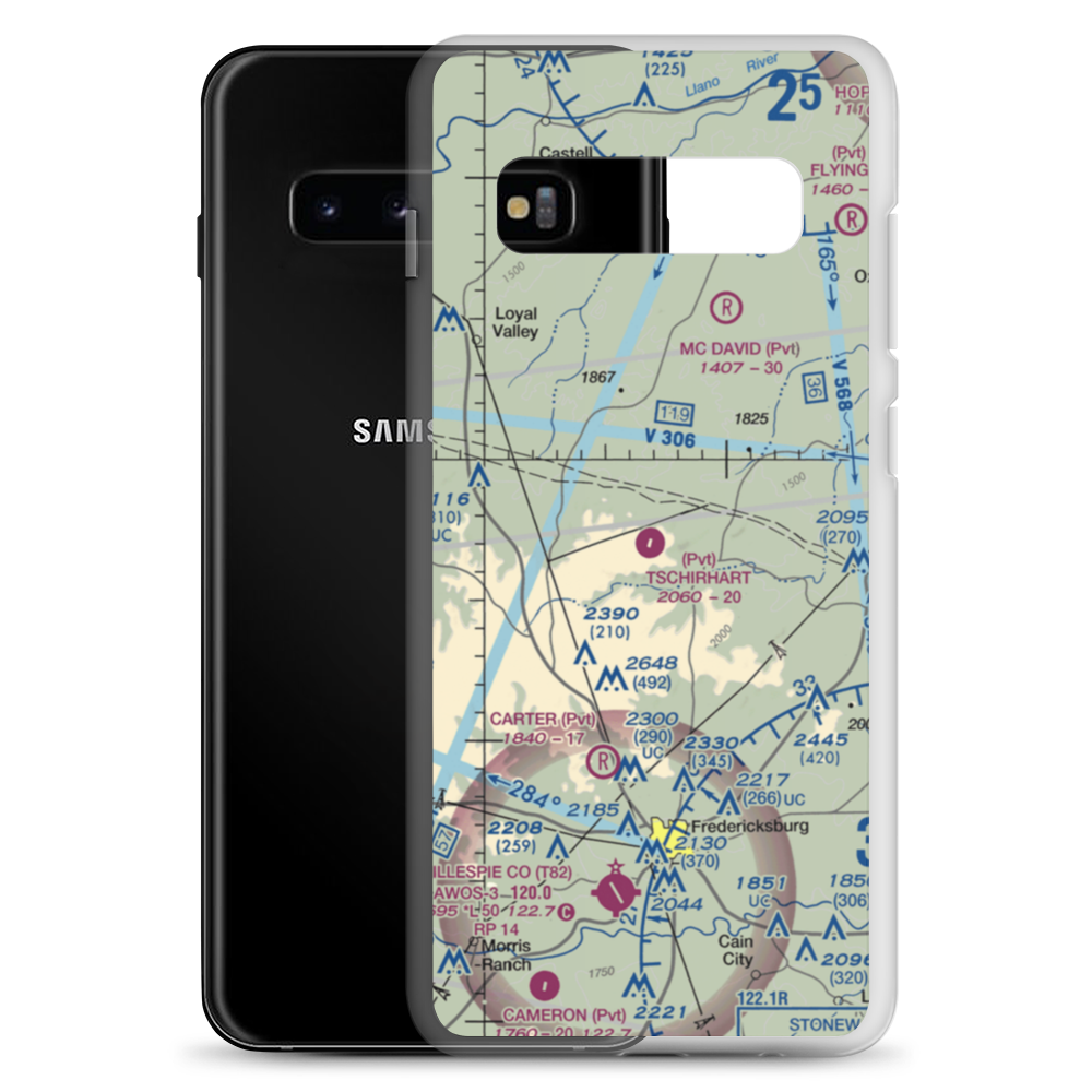 Tschirhart Ranch Airport (XS01) VFR Sectional Samsung Case Samsung Galaxy S10+ model shown