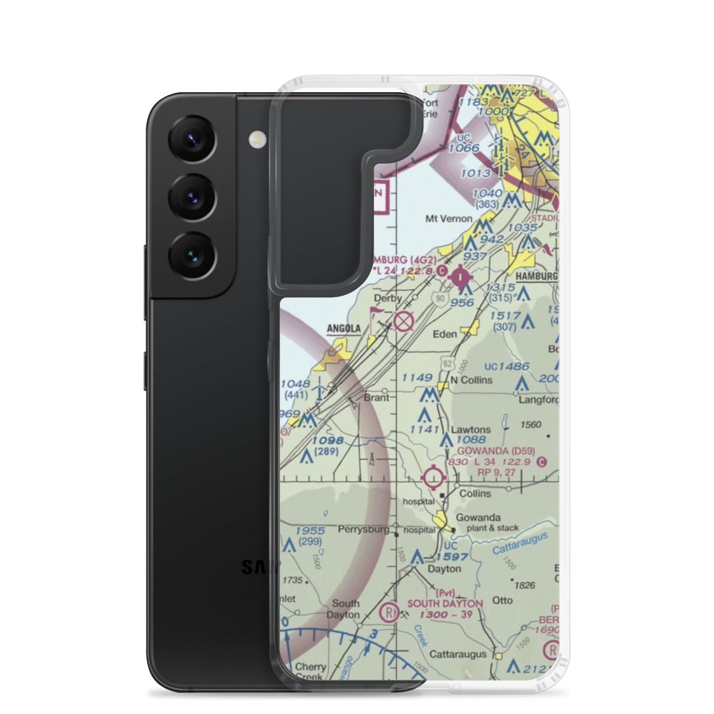 Ttt Air Airport (6NK4) VFR Sectional Samsung Case Samsung Galaxy S22 model shown