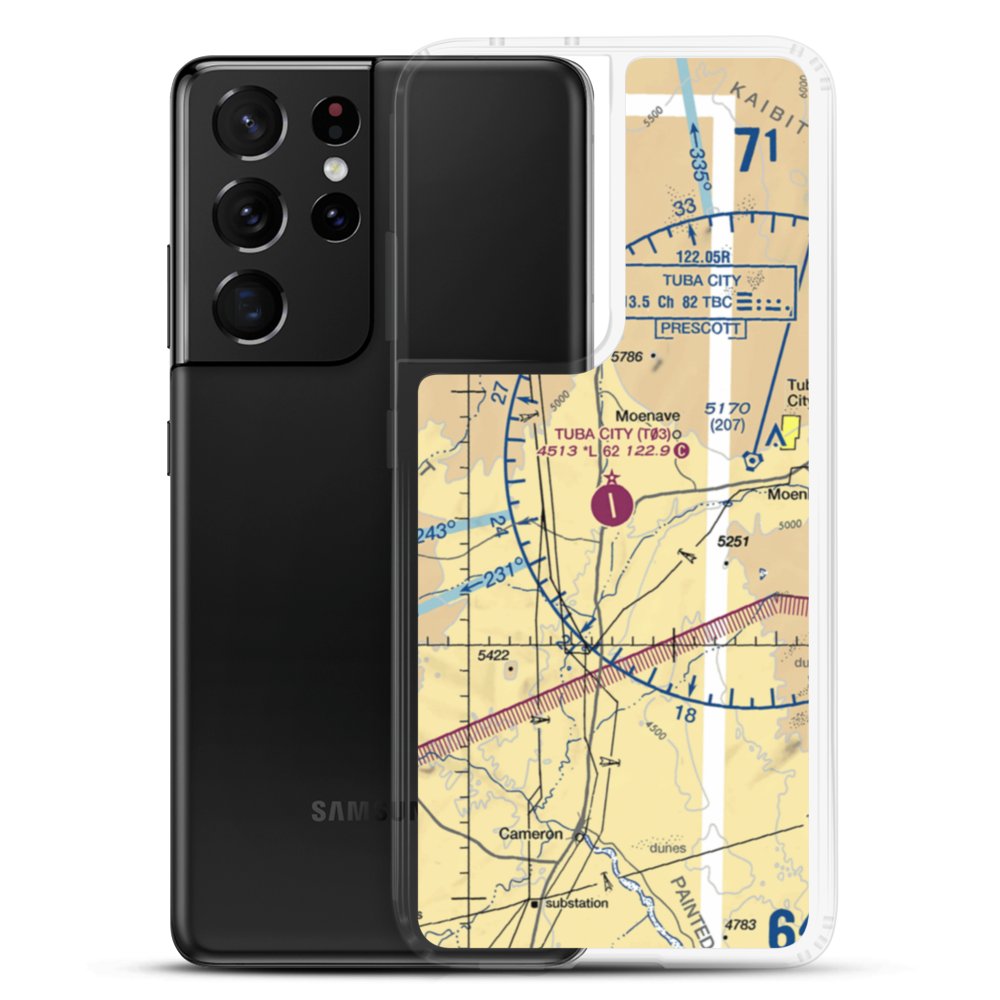 Tuba City Airport (T03) VFR Sectional Samsung Case Samsung Galaxy S21 Ultra model shown