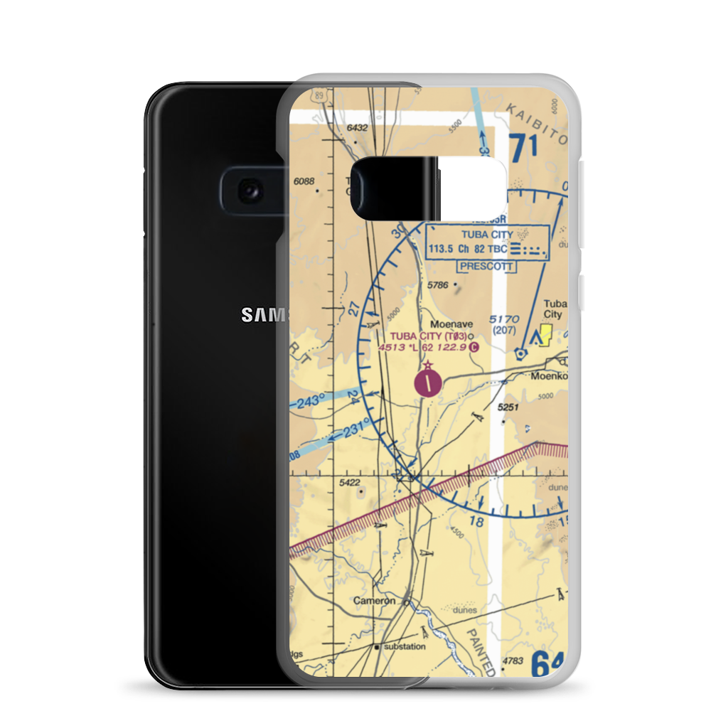 Tuba City Airport (T03) VFR Sectional Samsung Case Samsung Galaxy S10e model shown