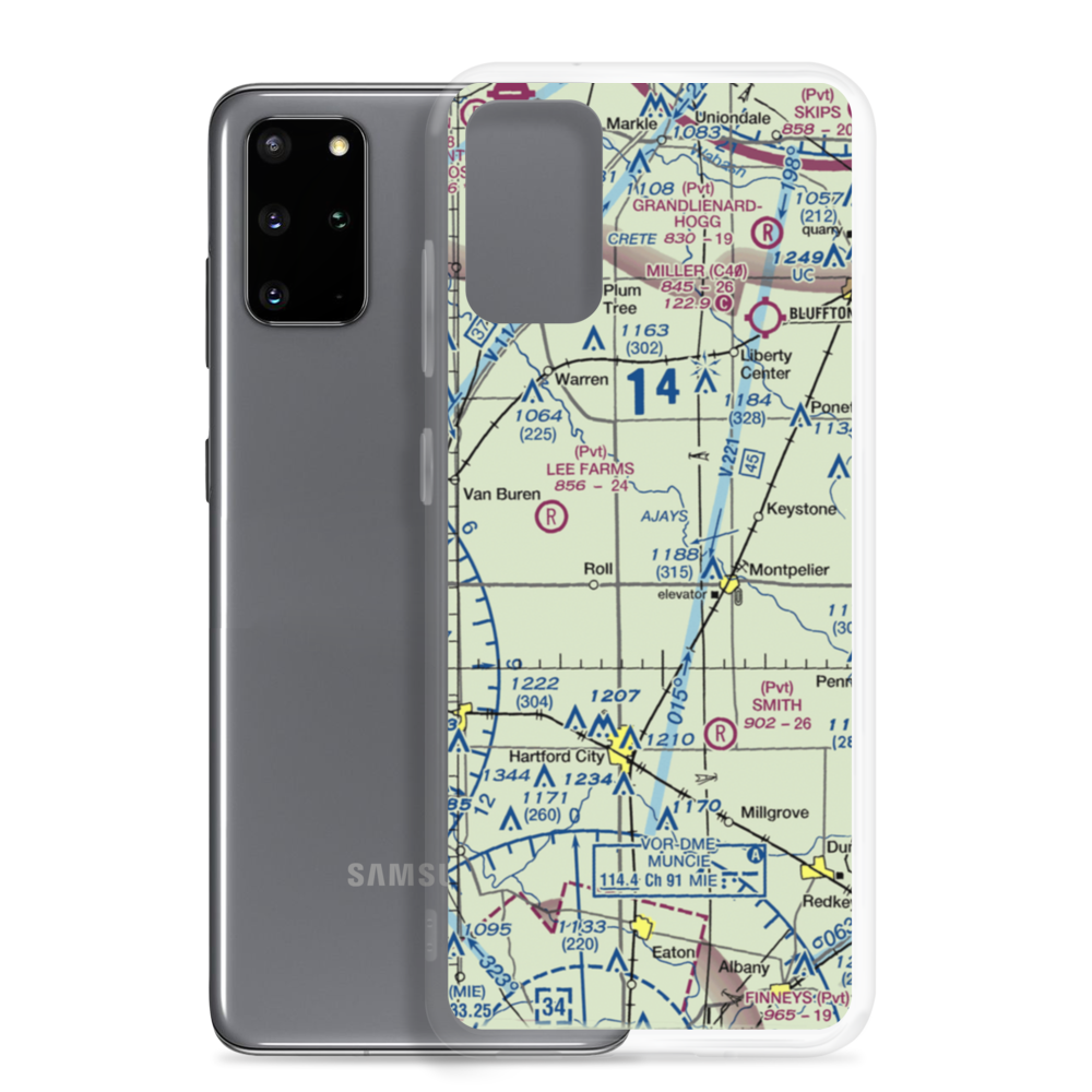 Tucker Farms Airport (74IN) VFR Sectional Samsung Case Samsung Galaxy S20 Plus model shown