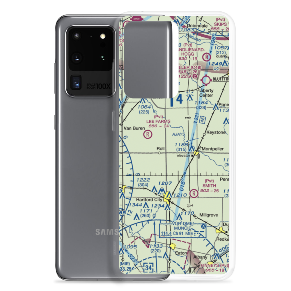 Tucker Farms Airport (74IN) VFR Sectional Samsung Case Samsung Galaxy S20 Ultra model shown