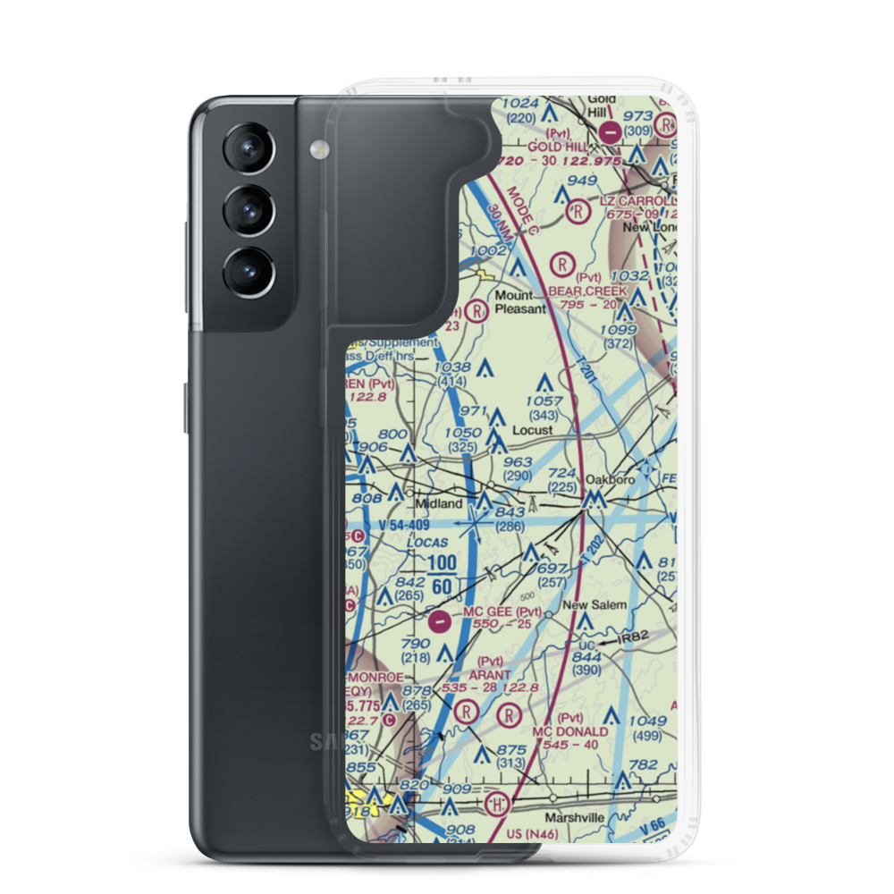 Tucker Field (3NC3) VFR Sectional Samsung Case Samsung Galaxy S21 model shown